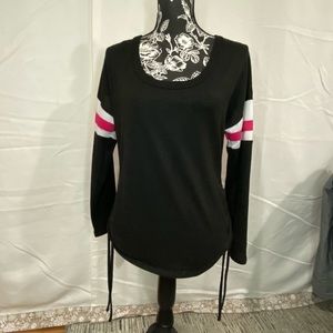 NoBo black l/s sweater with criss cross back​​